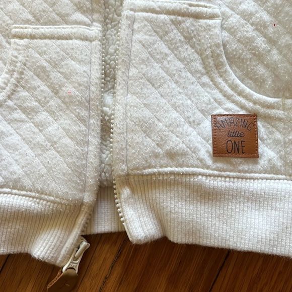 Carters Quilted Zip Up Hoodie - Picture 3 of 6